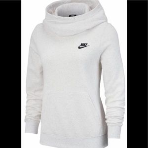 Nike Womens Cowl Neck Long Sleeve Hoodie Sz Medium
